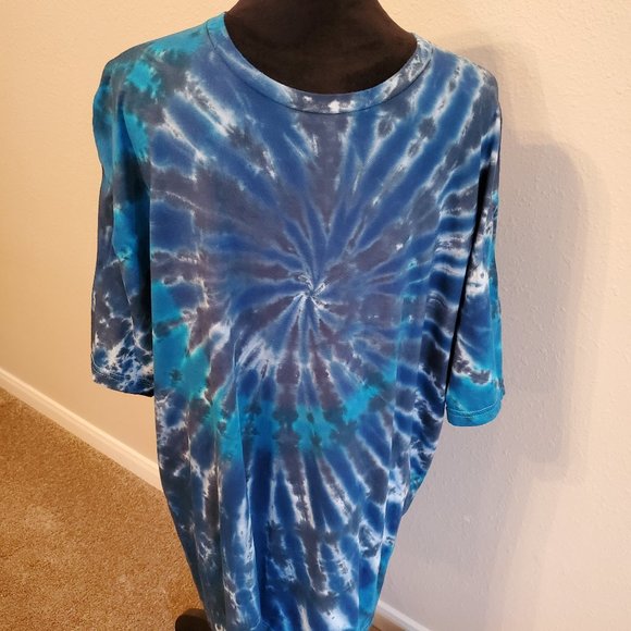Tie Dye Boho Bohemia unisex short sleeve T-shirt size 2XL 100% cotton. - Picture 3 of 10